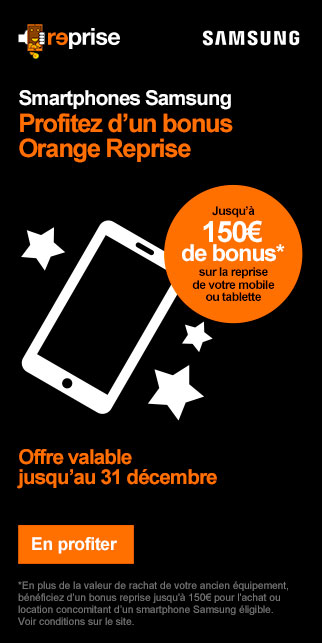 Bonus Orange reprise Samsung 2023